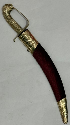 Sikh /Rajput Traditional Groom Holy Kripan Stainless Steel blade Short Sword 15” - Picture 7 of 13