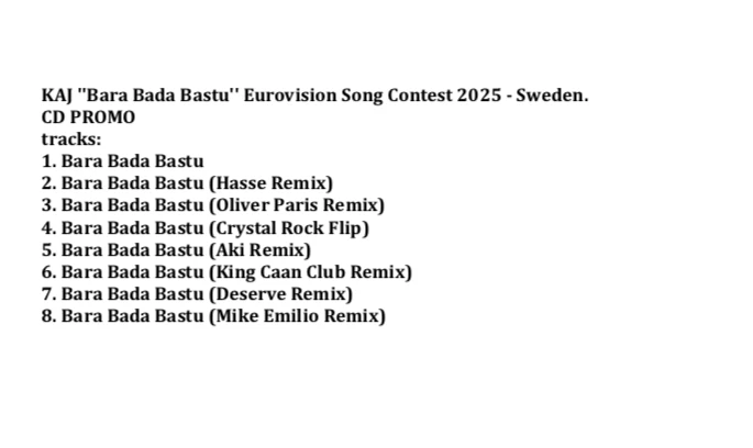 KAJ ''Bara Bada Bastu'' Eurovision Song Contest 2025 - Sweden. - Image 2 of 2