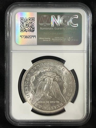 1887 Morgan Silver Dollar $1 NGC MS63 - Picture 4 of 4