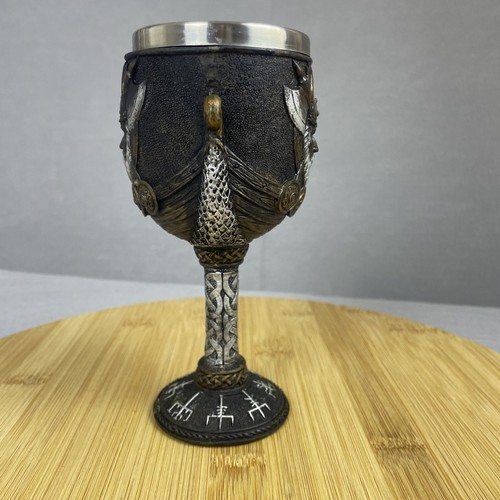 Viking Goblet Wine Chalice Cup Medieval Norse Warrior Drinking Vessel - Picture 10 of 15
