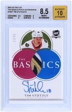 Tim Stutzle Senators Signed 2021-22 Upper Deck Cup #TB-ST #11/15 BGS 8.5/10 Card