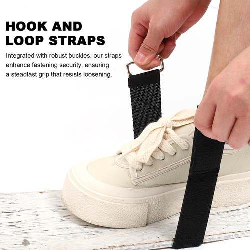 4 Pcs Elastic Iron Buckle Nylon Fastening Strap Straps Heavy Duty - 第 7/11 張圖片