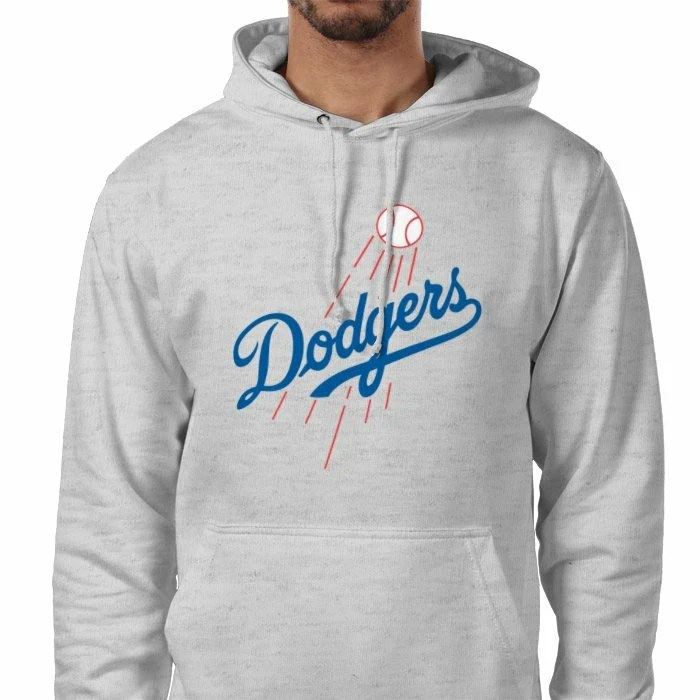LA Dodgers Mlb Baseball Hoodie Grey 🇬🇧 XS To 3XL