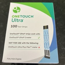OneTouch Ultra Diabetes Blood Sugar Test Strips 100 ct exp 11/30/2026 Free Ship