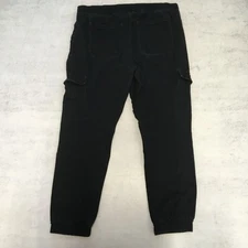 Rewash Trousers Mens W36 L27 Black Cargo Pockets Slim Jogger American USA 