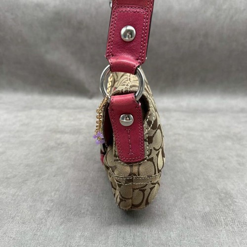 coach signature Flap Soho shoulder bag Beige Red - Picture 22 of 24