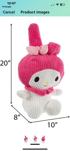 my melody plush Pillow Hello Kitty 16” NWT - Picture 2 of 3