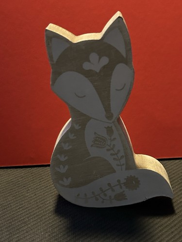 Lot of 6 Farmhouse Wooden Decor 4 Home; Pumpkins,Bear,Fox,Squirrel; live simply - Picture 5 of 13