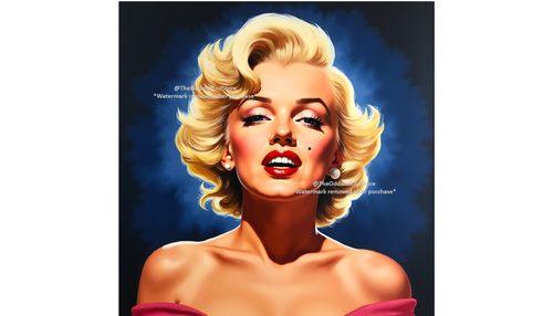 Marilyn Monroe Digital AI Art Image Desktop Wallpaper Background MM25002 - Picture 2 of 2