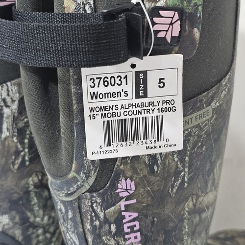 Lacrosse Womens 5 Alphaburly Pro Hunting Boot Mossy Oak Country 1600g 376031-6 - Picture 9 of 17