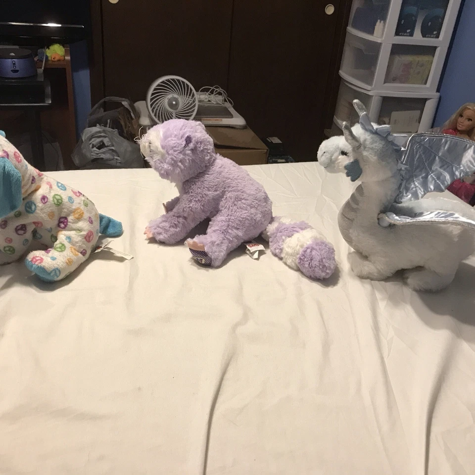 Lot: 3 Webkinz Plush Only Peace Puppy 2010 Brilliant Bandit Ice Dragon RARE HTF - Image 4 of 4