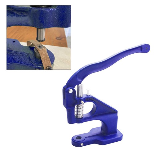 Hand Press Machine Snap Grommet Machine Hole Making for Belts Bag Leather - Picture 5 of 11