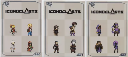 Iconoclasts Limited Run Games 5 Silver Trading Cards #380 #381 #382 New Mint