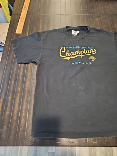 Vtg Jacksonville Jaguars Shirt XL 1998 Central Division Champions Embroidered - Picture 2 of 11