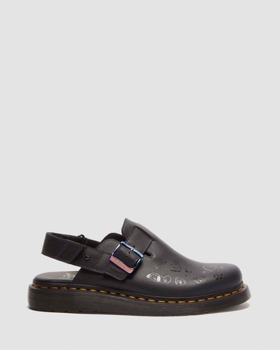 Dr. Martens x BT21 JORGE II Mules Slip-ons BLACK Limited collaboration Japan New - Picture 4 of 9