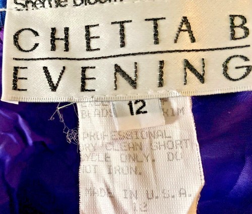 Chetta B Evening Long Formal Skirt-Blue-Size 12 - Picture 6 of 6