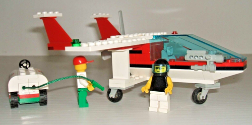 LEGO 6341 Town: Gas and Go Fliegerflugzeug - 2 Figuren - komplett mit Aufklebern - Bild 6 von 10