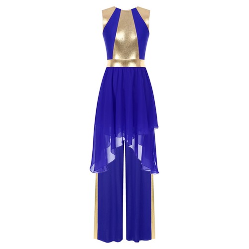 Abito da ballo donna lode liturgico senza maniche asimmetrico overlay pantwear - Foto 102 di 136