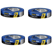  4 ROLLS 3M 2093 Blue Painter's Tape.94 Inch x 60 yards