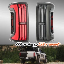 Alpharex Fit 2024 Toyota Tacoma NOVA-Series Prismatic LED Black Tail Lights Pair