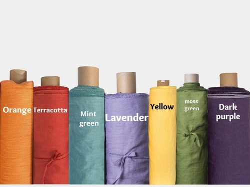 100% Cotton Blend Fabric by the Yard – Soft Washed - Sewing, Curtains & Clothing - Bild 11 von 17