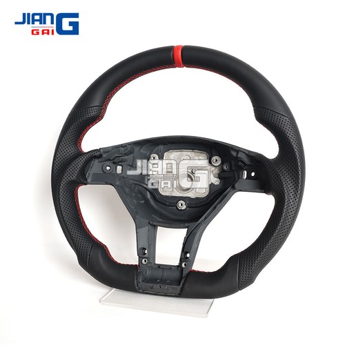 Volante de cuero completo para Mercedes Benz W176 W204 W212 CLA AMG 2012+ - Imagen 8 de 16