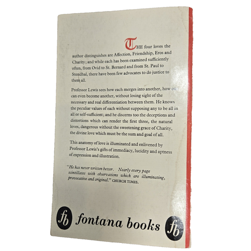 The Four Loves CS Lewis Book Affection Friendship Eros Charity Theology - Picture 2 of 10