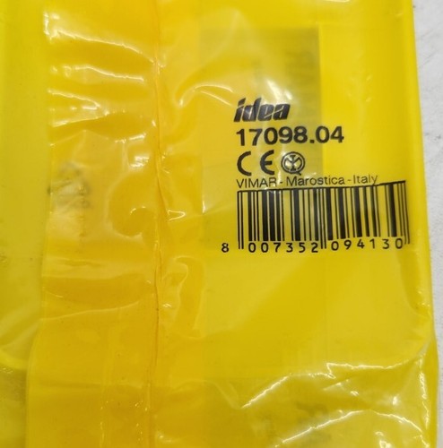 # 17098.04 Vimar Idea Series Rondo Plate 1-2M Technopolymer White - Foto 3 di 3