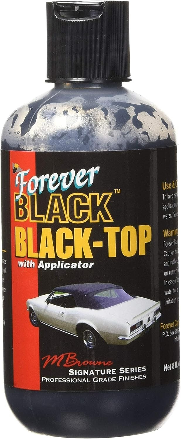 Forever Black BlackTop Gel with Applicator Black Convertible Top Dye