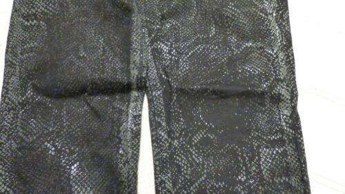 J Brand Jeans Jeggings Skinny Black Low Rise 901 Shiny Boa Snake Print Size 28 - Picture 10 of 12