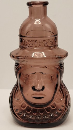 Vintage Wheaton NJ Medium Purple Hand Blown Glass Pocahontas Bottle Orig Sticker - Picture 14 of 14