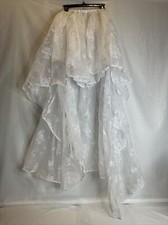 Steampunk Gothic Skirt Lace Hi Low SM Satiny Liner