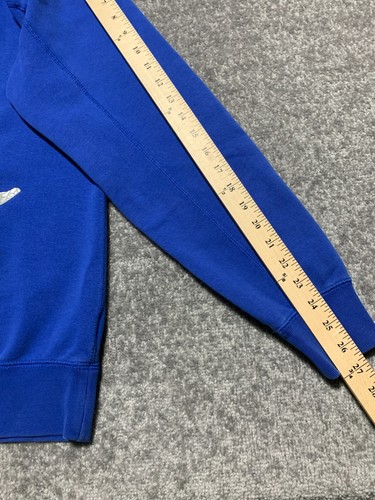 Nike Air Jordan Silver Jumpman Men Pullover Sweatshirt Size L Blue Long Sleeve - Picture 13 of 13