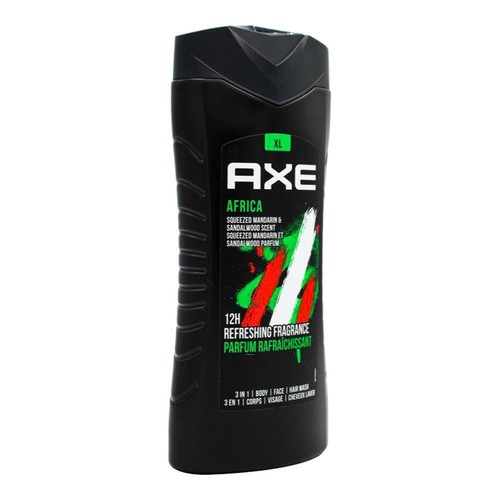 6x Axe Africa 3in1 Body Face Hair Wash 400ml For Men Mandarin & Sandalwood Scent - Picture 4 of 4