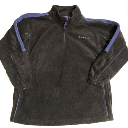 Vintage Champion Spellout Boys Kids Fleece Snow Pullover Sweatshirt Large 14/16 - Picture 1 of 5