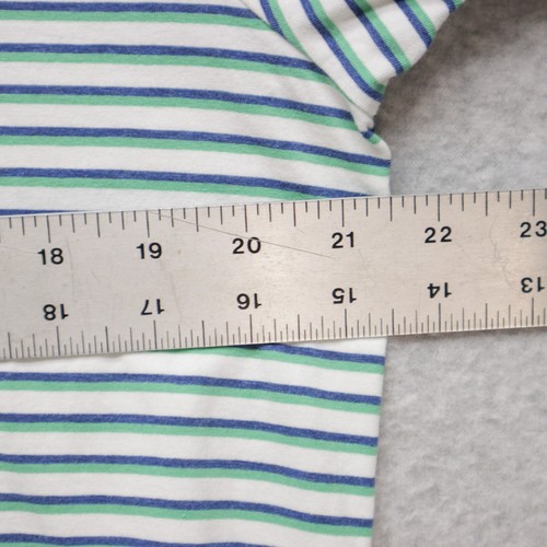 Polo Golf Ralph Lauren Hemd Herren M blau grün gestreift Freizeit Kurzarm weich - Bild 11 von 13