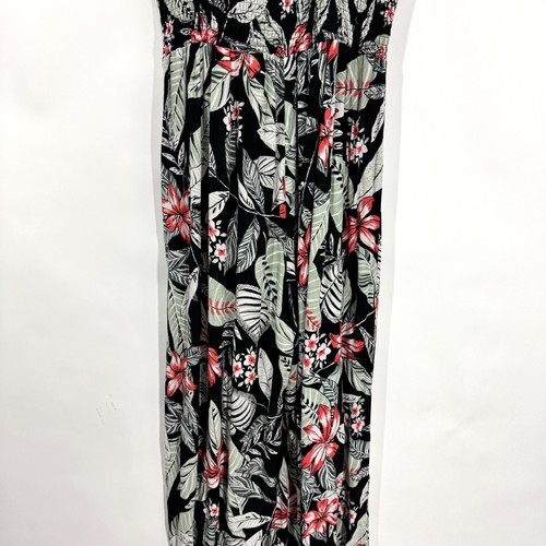 Minkpink Women’s Size Small Green Black Tropical Floral Aloha Cove Jumpsuit - Picture 9 of 16