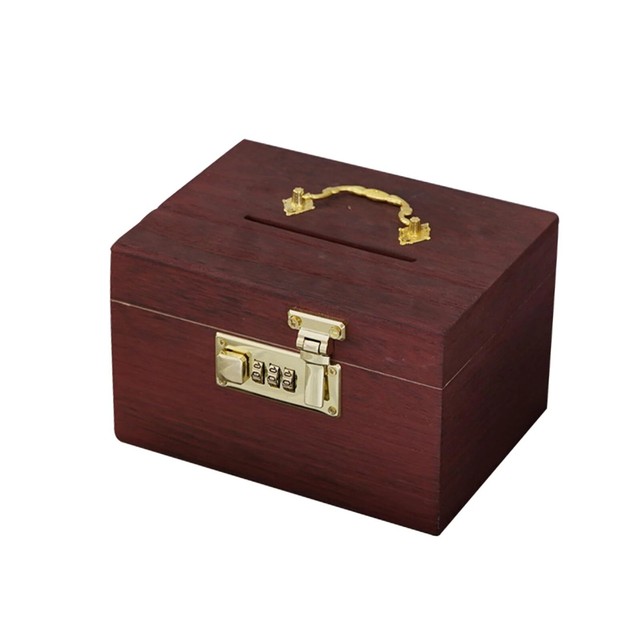 Wooden Box Piggy Bank Organizer Password Lock Collection Chest Treasure Box Wooden Box Piggy Bank Organizer Password Lock Collection Chest Treasure Box