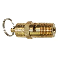 Brass Pop Off Safety Valve for Air Compressor Pull Ring Style