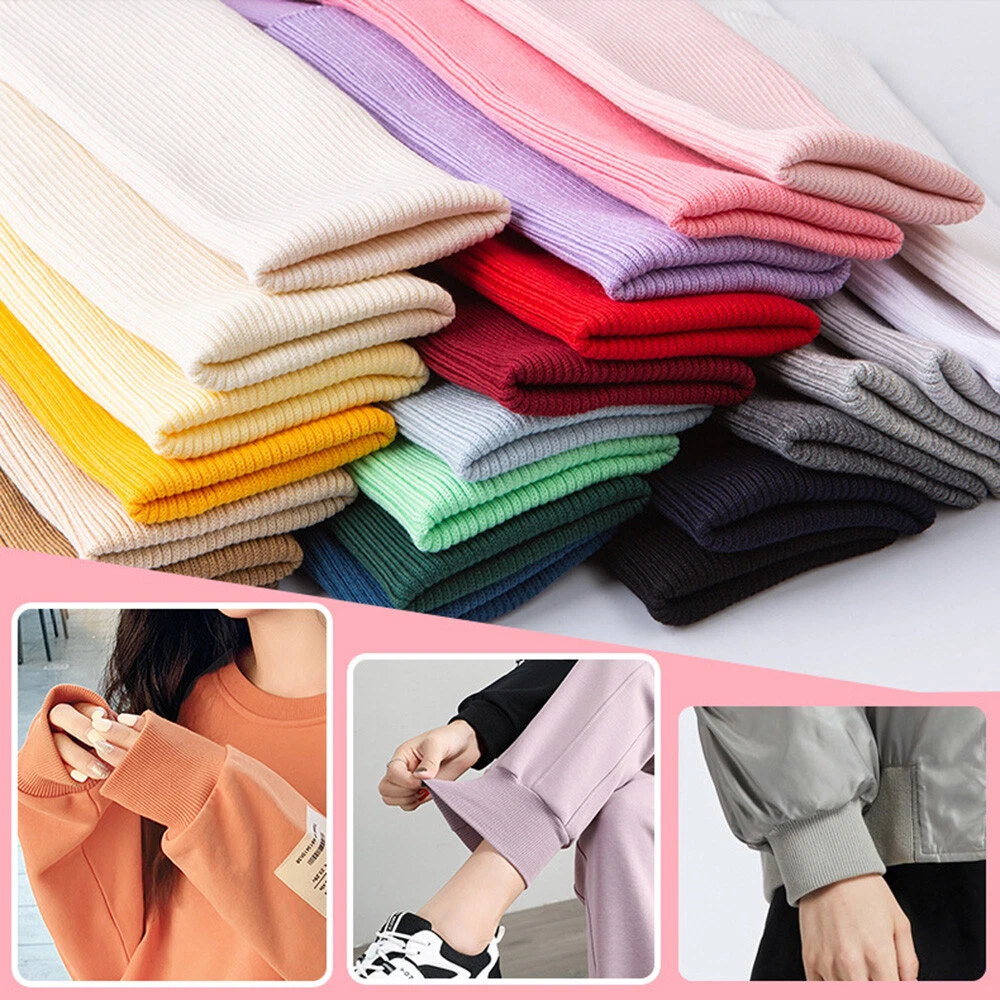 Wholesale 95% Cotton & 5% Elastic Fiber Ribbing Fabric for Cuffs 