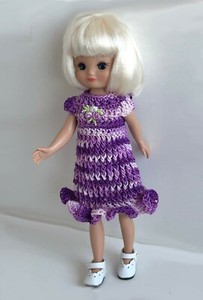 Clothes-for-Tiny-Betsy-McCall-8-034-Tonner-Doll-Handmade-USA-Dress-Lot-TB-11-Purple