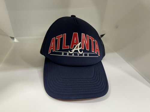 ATLANTA BRAVES NAVY BACKHAUL 47 TRUCKER FM MESH SNAPBACK HAT - Picture 1 of 7