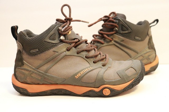 Merrell Mens Size 9 PROTERRA Mid Sport Gore-tex Hiking BOOTS J41877 Dove/tanga for sale online