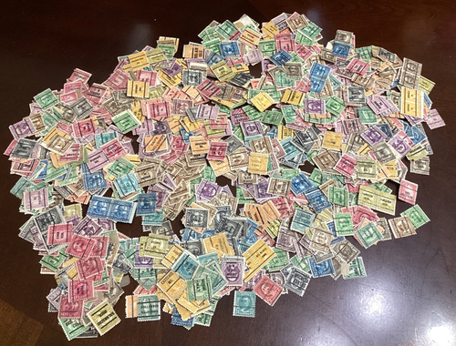 USA Briefmarken Vorstempel großes Sortiment Städte & Demonationen 1c bis 1 $ aufklappbar