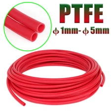 Red PTFE Tubing Tube Pipe φ1mm-φ5mm 600V 200℃ HIGH TEMP Hose