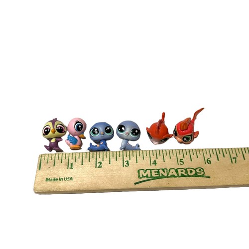 Littlest Pet Shop Figure Lot Seahorse Fish Bird Penguin Seal LPS - Bild 5 von 7
