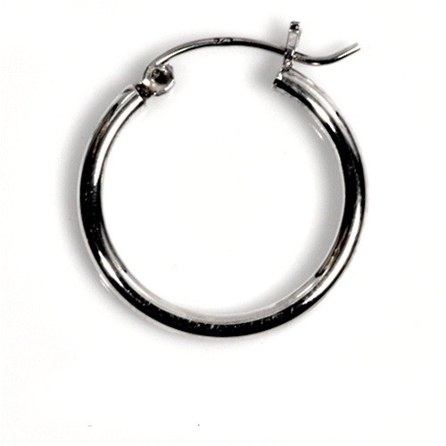 925 Sterling Silber Creolen - Karabiner - 2,5 mm Breite x 20/25/30/35/40 mm - Bild 2 von 2