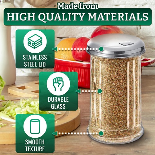 Glass Sugar Dispenser Container with Lid - Sugar Containers for Countertop Kitch - Picture 8 of 9