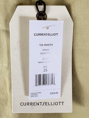 Pantalones para mujer Current/Elliott The Painter maíz pierna ancha talla 25 - Imagen 11 de 13