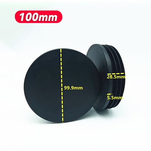 Ø 10-114 mm Round Plastic Black Blanking End Caps Pipe Tube Inserts Plugs Bungs - Picture 36 of 37